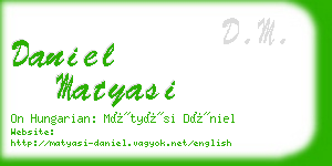 daniel matyasi business card